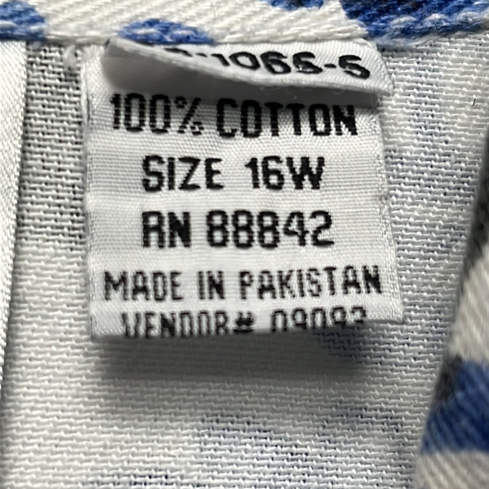 Roaman’s Blue & White Floral Denim Jacket 16W - Picture 6 of 15